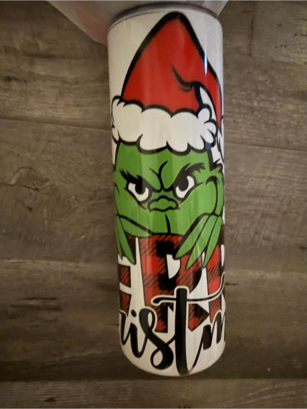 Christmas Grinch Holiday Tumbler - Green & Red